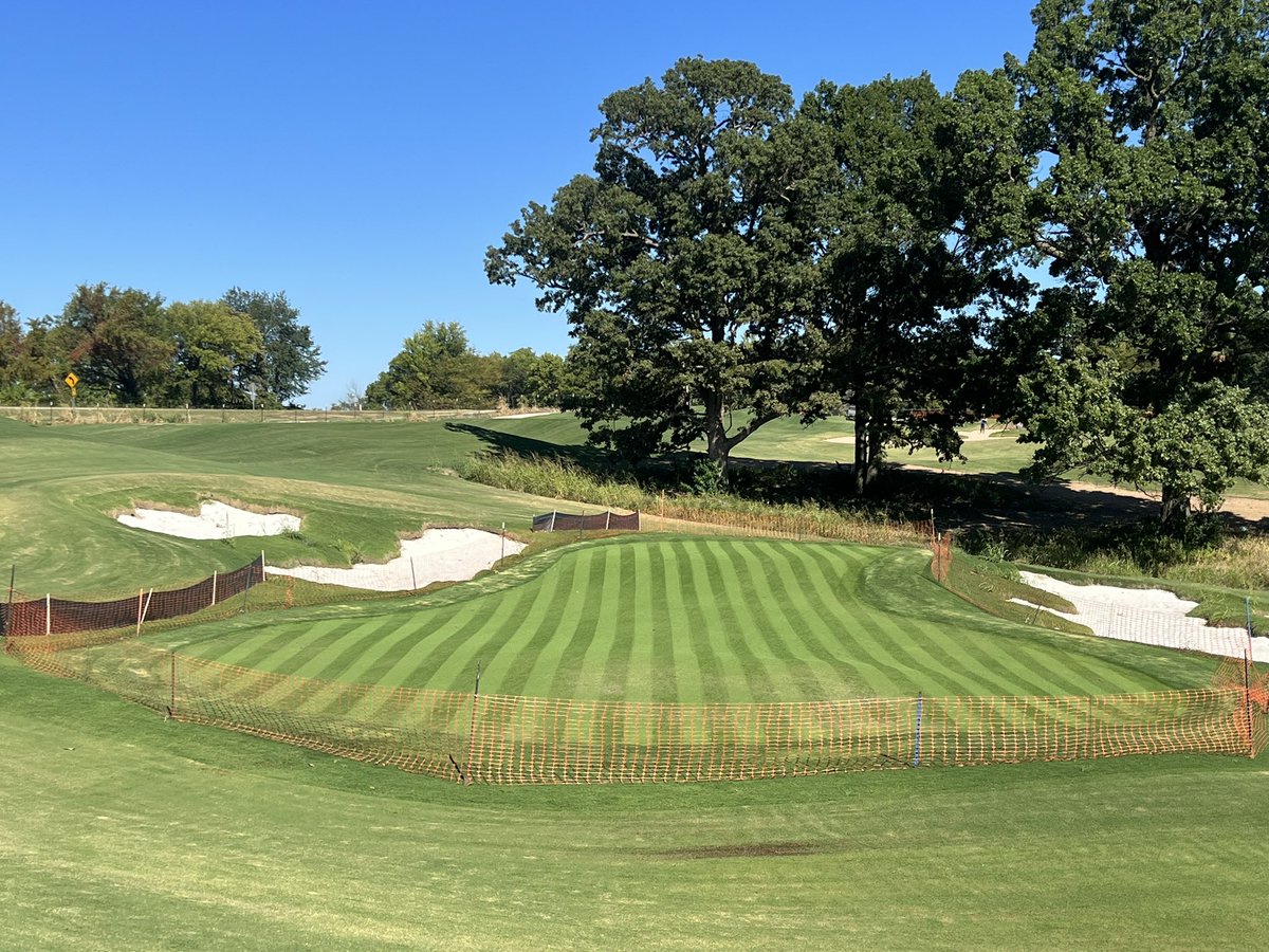 The greens at The Battlefield <a href="/ShangriLaOKGolf/">Shangri-La Resort</a> are ready for their 1st mow. They had a rough 1st  week but are coming along now! <a href="/Zach_Roach78/">Zach Roach</a>