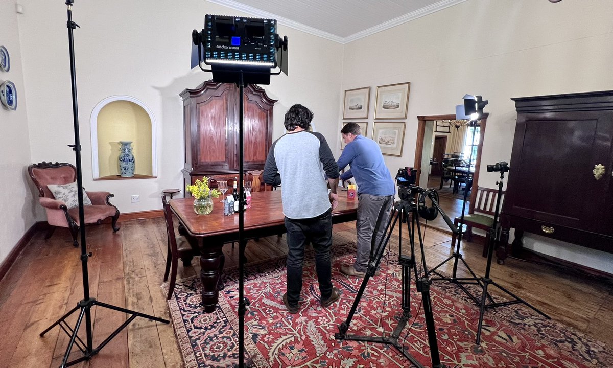 Busy recording a very unique virtual <a href="/GrootePost/">Groote Post Wines</a> wine and toffee tasting pairing for one of our corporate clients. #Seasalter2022 and the salted caramel toffee is a firm favourite 🍷🍬