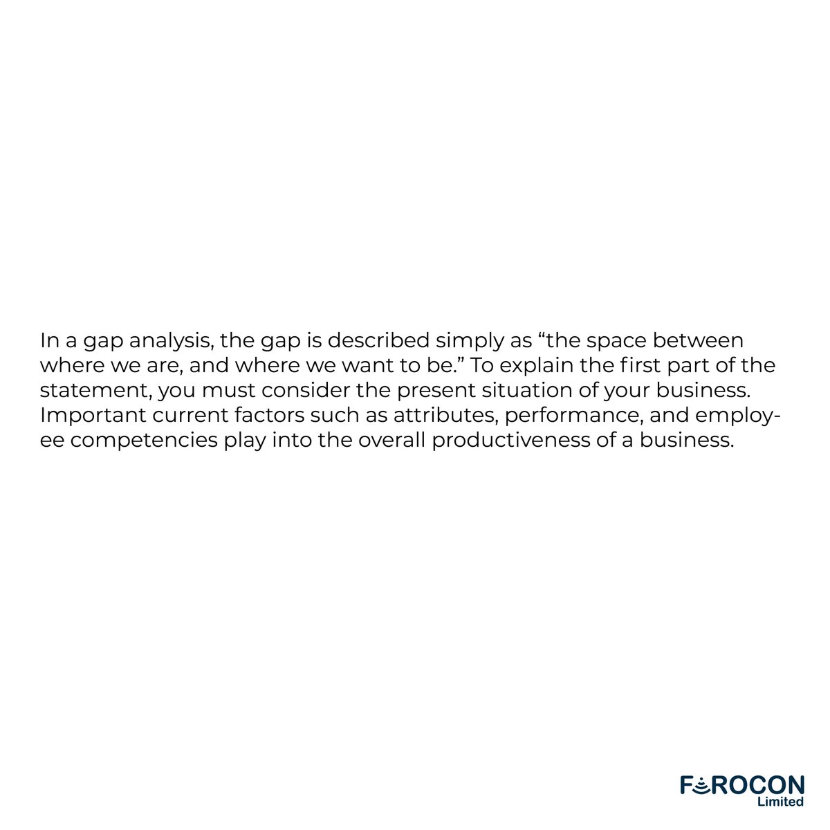 FaroconNg's tweet photo. Performing a gap analysis can help you better understand your business’s needs and identify weaknesses.
Small and mid-sized businesses in particular can greatly benefit from a gap analysis when determining the best way to allocate resources. #farocon #business #itsolutions https://t.co/WRk2fWTt6K