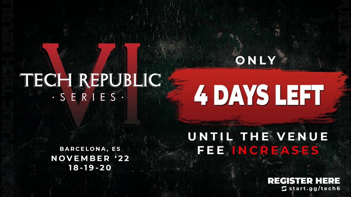 techrepublicssb's tweet photo. 🇪🇺TIME IS RUNNING OUT! There are only 4 DAYS LEFT for standard venue fee. Go get your registration done now!

🇪🇸 ¡SE ACABA EL TIEMPO! Sólo QUEDAN 4 DÍAS de venue estándar. ¡Ve a inscribirte ya!

HERE ➡️🔗https://t.co/tEufK4OPZD https://t.co/ss8UfCW1xu