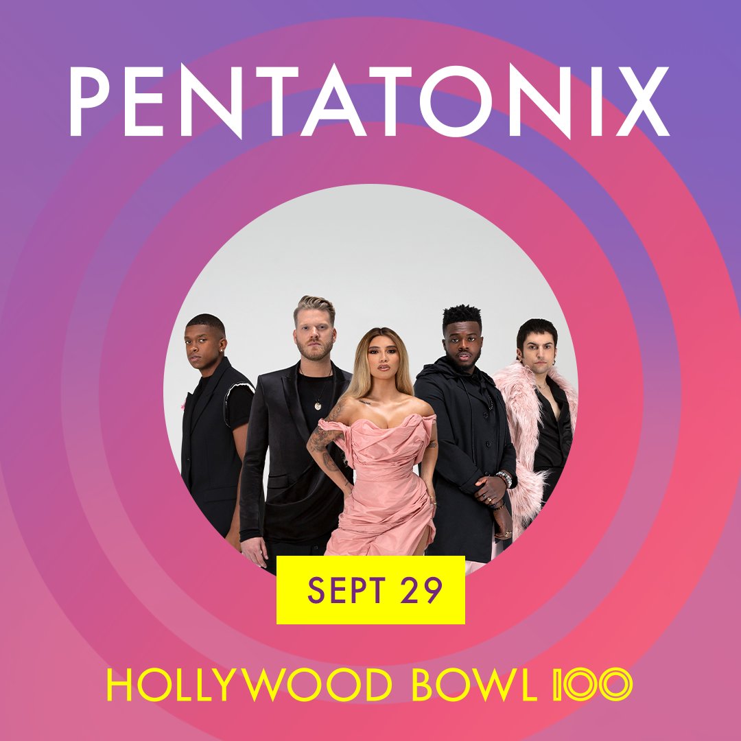 HollywoodBowl's tweet image. Just announced! Darren Criss (@darrencriss) joins us on September 29, opening for Pentatonix (@ptxofficial) with a set of songs from throughout his wildly eclectic career as a songwriter and performer. Get your tickets today: bit.ly/HB22PTX