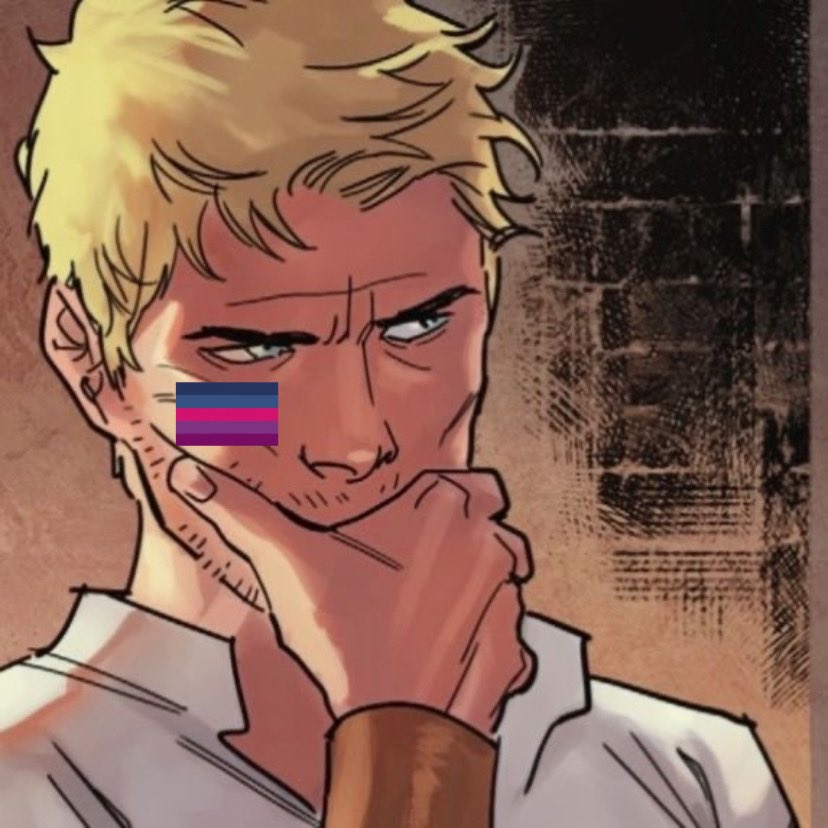 evilbiotd's tweet photo. Today’s first evil bisexual of the day is John Constantine from DC comics — extra headcanons: non-binary he/they (canon bi) -🍪 https://t.co/LiesHAcNQ4