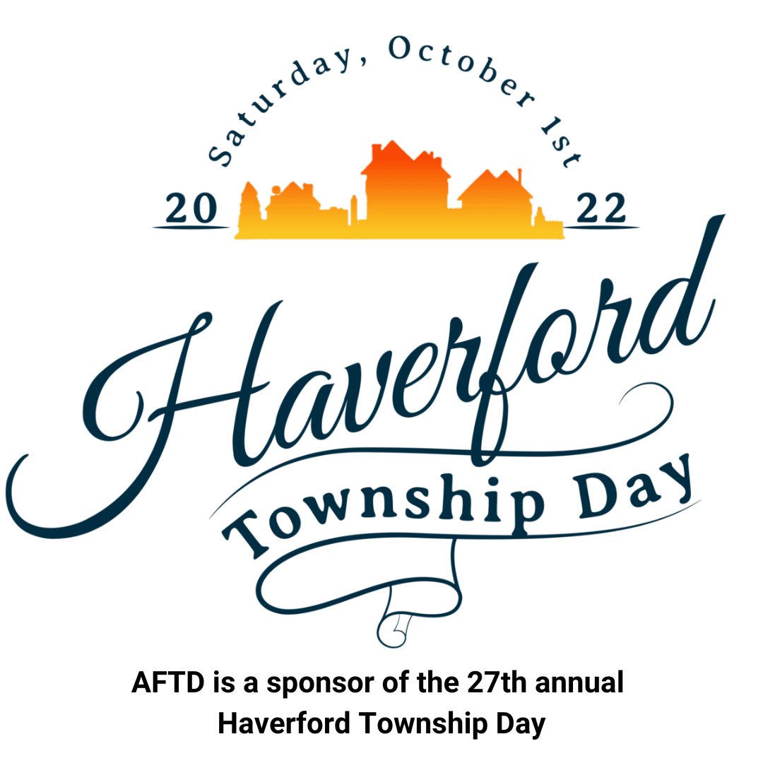 AFTDHope's tweet photo. AFTD will sponsor the 27th annual Haverford Township Day in Haverford, PA. Members of AFTD's staff will host a booth from 10 a.m. - 4 p.m., raising #FTDawareness in our local community during #WorldFTDAwarenessWeek2022!
If you're in the area, come say hi: https://t.co/g9WHR84pZY https://t.co/68FItM4fgO