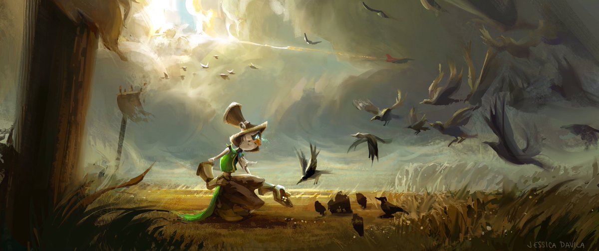 JessDavila_Art's tweet photo. 🧤A New Beginning 🧤
Pitch painting for my TechiWizard of Oz personal project from @ZacDRetz visdev class!
#visdev #conceptart #techiwizardofoz #scifi #personalproject #thewizardofoz #thescarecrow https://t.co/7RGC99SUH6