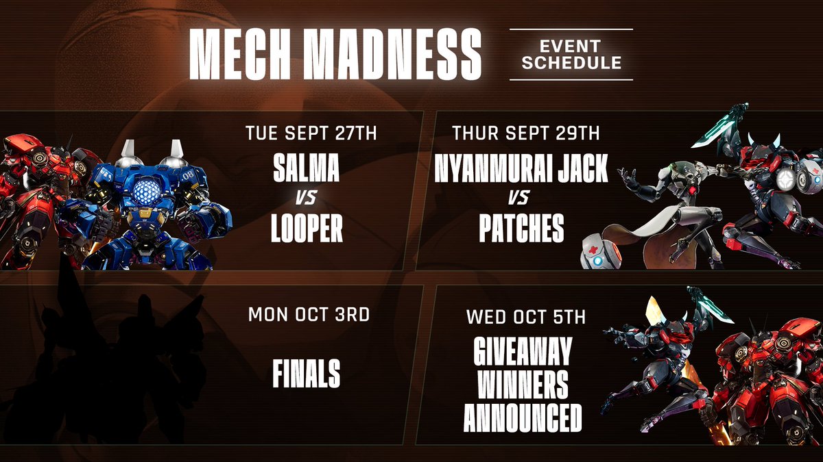 READY FOR MECH MADNESS???
We’re launching a bracket-style competition of our new Genesis Guardian to see which one DOMINATES Nekovia! 

First bracket of voting happens here tomorrow @ 2:00 PM UTC.

To celebrate, we’re raffling away 3 Guardian Mechs! Keep reading to find out how: