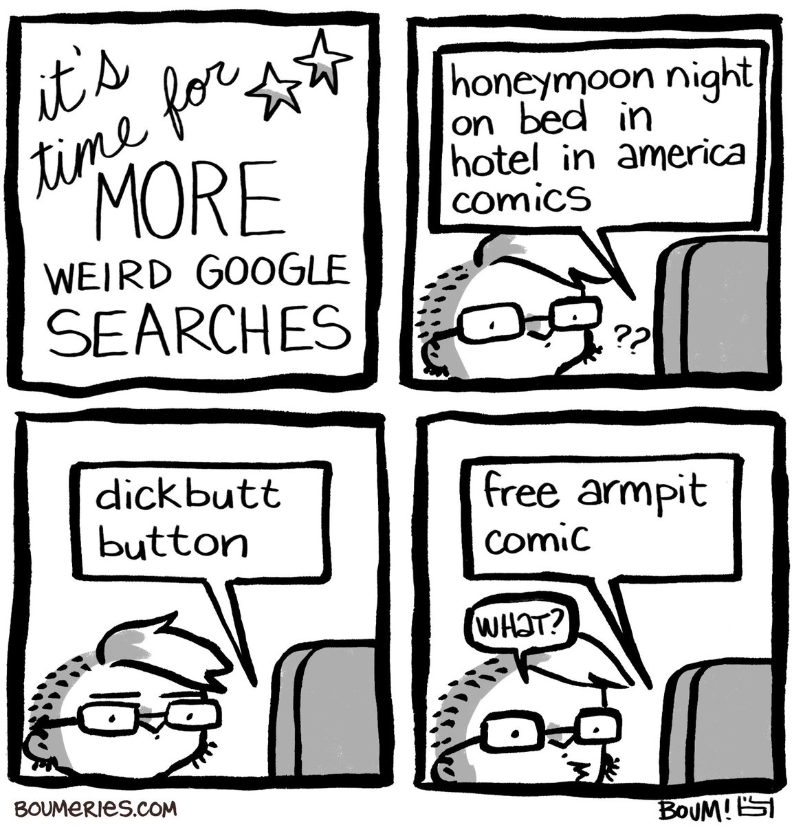 I did a bunch of these comics when I was out of inspiration. It was easy to just check in my Google Analytics for ideas. 