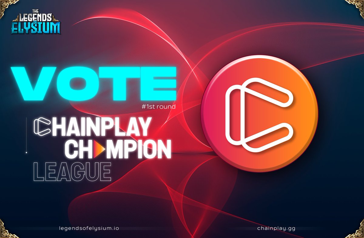 LegendsElysium's tweet photo. Elysians! We need your votes! 🚀

The 1st round of @Chainplaygg #championleague has started - Vote for Legends of Elysium GROUP 4 🏆

Let's make some noise and help others to hear about our fantastic community💪

https://t.co/LBFfvMc5iV

$LOE #ContestAlert #P2EGames #TCG https://t.co/4PINMea78u