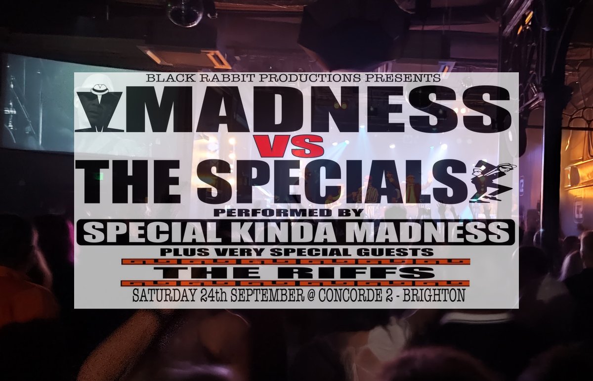 scenesussex's tweet photo. #Brighton - 2 Bands + 2 Tone = 1 Fantastic Night! Concorde 2 crowd danced the night away with #Ska #2Tone with #SpecialKindaMadness - #Madness and #TheSpecials tribute, with Guests #TheRiffs. Words and pics: https://t.co/b5bTdjyWsd https://t.co/HT6pf25Kll