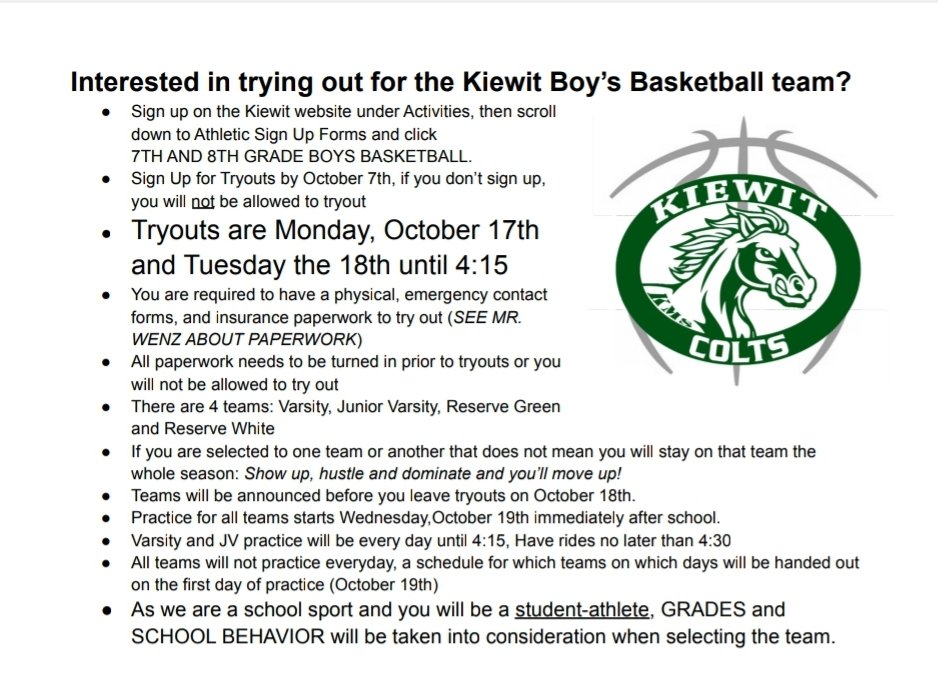 mr_merz's tweet photo. If you are interested in boys basketball at @MPS_Kiewit there will be a short informational meeting this Wed, Sept 28th after school until 3:10 about our upcoming tryouts. Please see Mr. Merz if you cannot attend. https://t.co/RjB00OwHRe