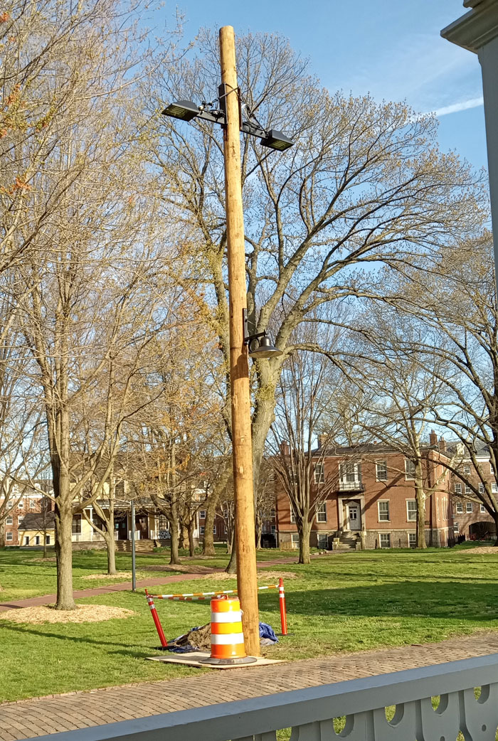 gi_coalition's tweet photo. Sept 27 Community Board 1 agenda item:
"C) Landmarks & Preservation Committee
4. Proposed exterior site lighting throughout the Historic District on Governors Island"
The scary test lighting in Nolan Park turned is beyond awful.
@CommunityBoard1
#GovernorsIsland #DefendGI https://t.co/WmBMbT2tOH