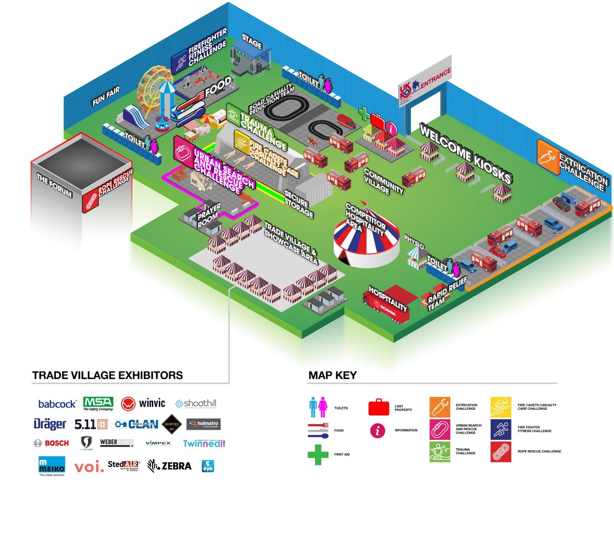 The #UKRO #FestivalOfRescue starts in just a few days, open to the public from Fri 30th Sept! We're really excited and we hope you are too! 
Find out more about the festival on our website for-wmfs.co.uk. Here's a sneak preview of what to expect at the Smithfield site!
