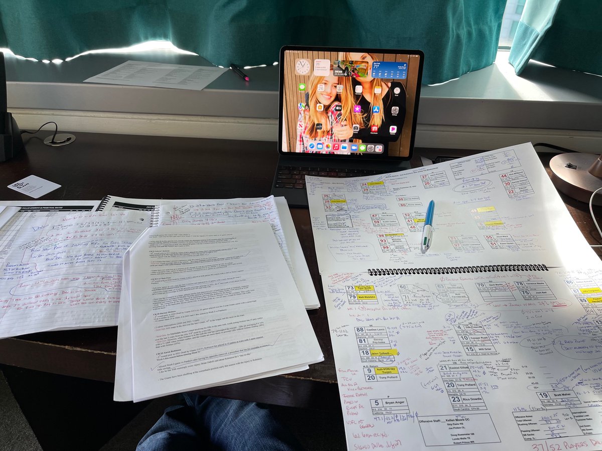 Stole most of these notes from @TroyAikman and per usual now I can’t read any of them. Dallas at Giants tonight on ABC and @espn cannnnnot wait!!! It’s Mondee Night Football!!