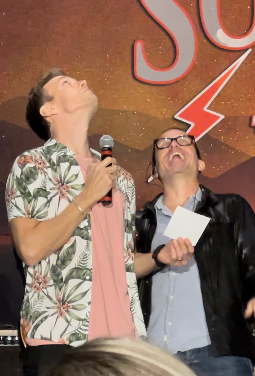 This guy was an incredible host for this weekend’s con in KC!  And the second pic?  Well, if you know, you know! 🤣🤣 <a href="/RobBenedict/">Rob Benedict</a> <a href="/MrJakeAbel/">Jake Abel</a>