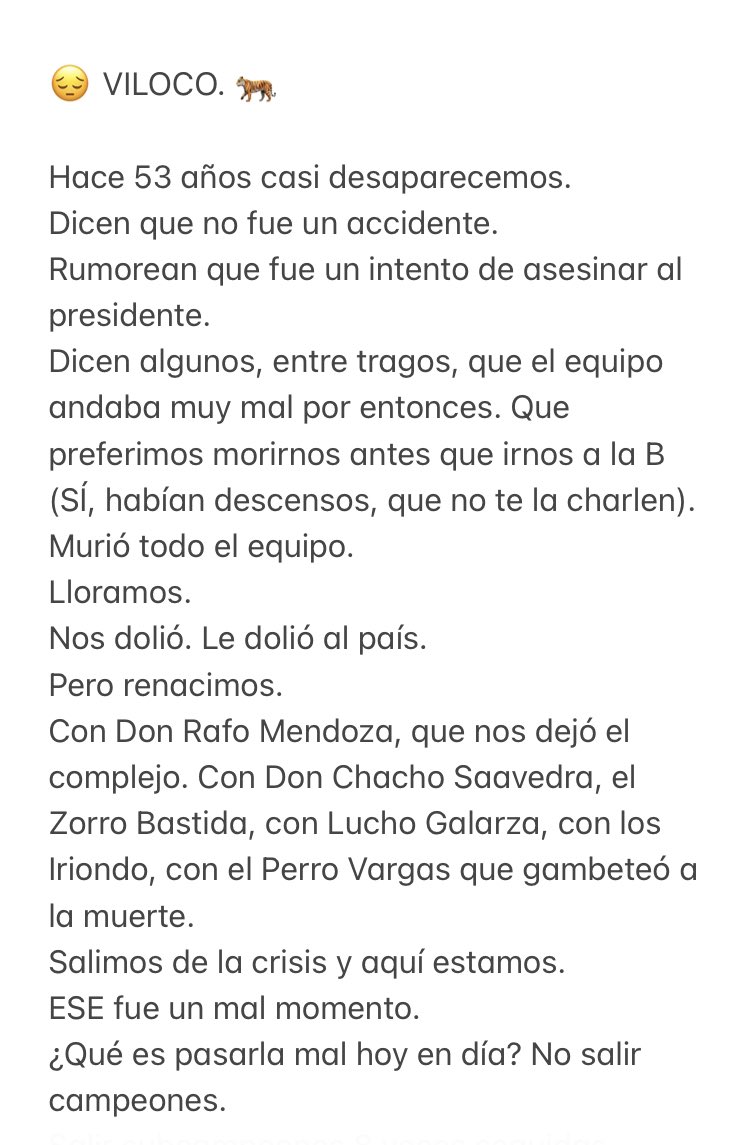 martindiazmeave's tweet photo. Hoy los Stronguistas recordamos 53 años de una tragedia que nos enlutó, pero terminó haciéndonos más grandes. 💪🏽🐯 Gloria a los caídos en #Viloco. https://t.co/KPDlUZ9WH5