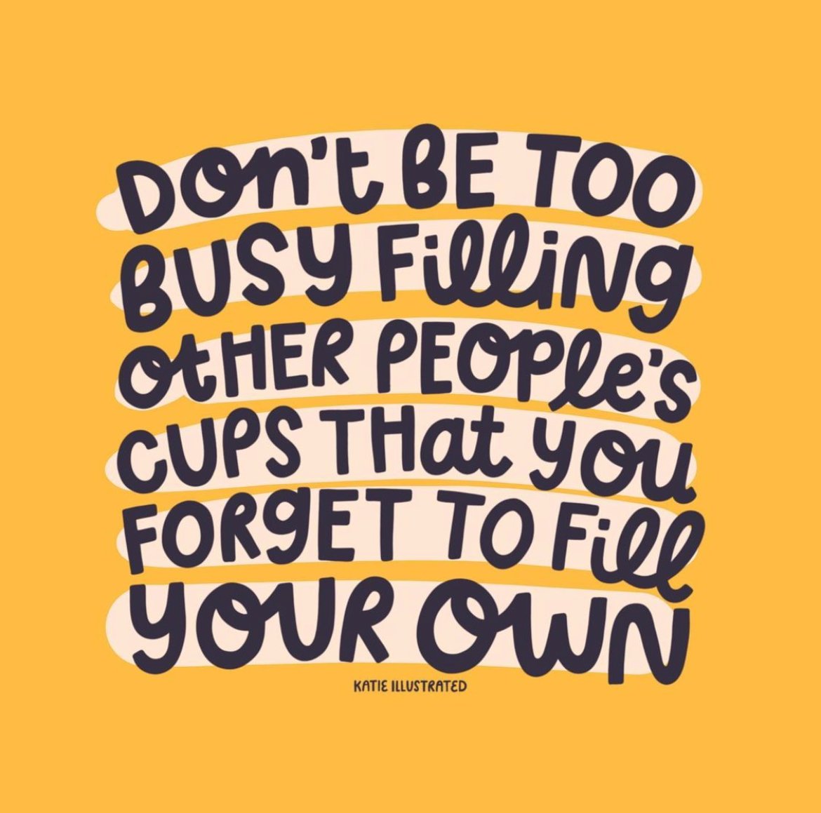 Take time today to check in with yourself: What do you need mentally, physically and spiritually to feel fulfilled?  
- 
Image via katie_illustrated on IG