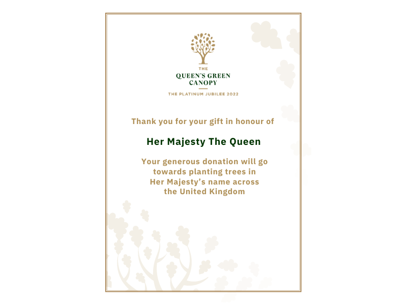 A week ago today, we mourned the passing of Her Majesty as people from all walks of life came together to watch the magnificent State Funeral and say farewell We would like to sincerely thank people from around the world who have recently gifted a tree to honour Her Majesty🌳💚