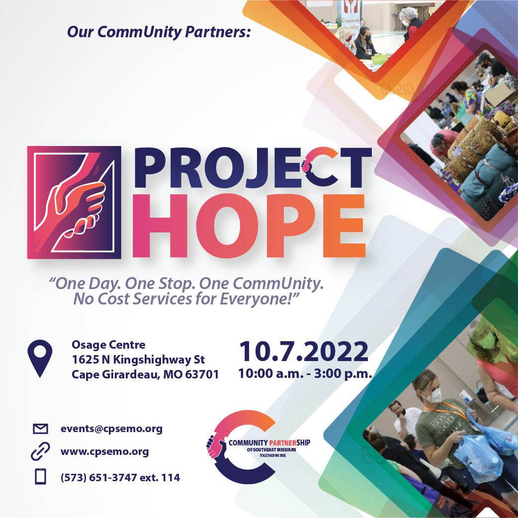 🚨 Are you in need of housing assistance, a new start, or even a job? Look no further then Project Hope! 
Everyone at Project Hope is there to help you succeed! 🥰
*
*
#CPSEMO #ProjectHope #CommUnity #OsageCentre #OneStopShop #TogetherWeRise