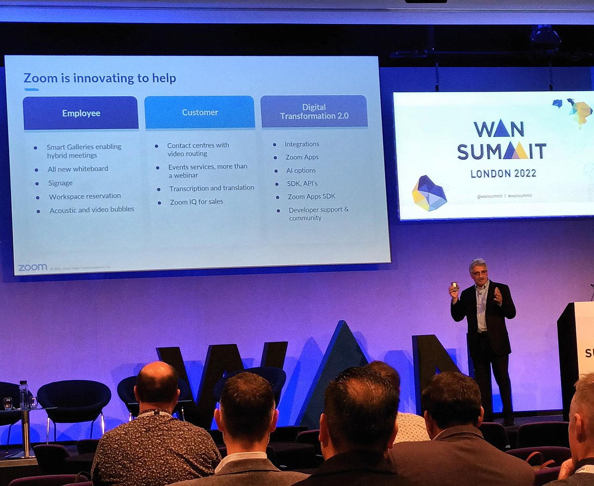 LINX_Network's tweet photo. A really enjoyable first day one at the #WANSummit here in London. Some great discussions this morning with #LINX Enterprise Architect Mariano Juliá on the 'Adjusting the #WAN for the Hybrid Office' speaker panel. We also caught up with LINX Partners @Epsilontel and @expereo. https://t.co/Xeyom74Um5