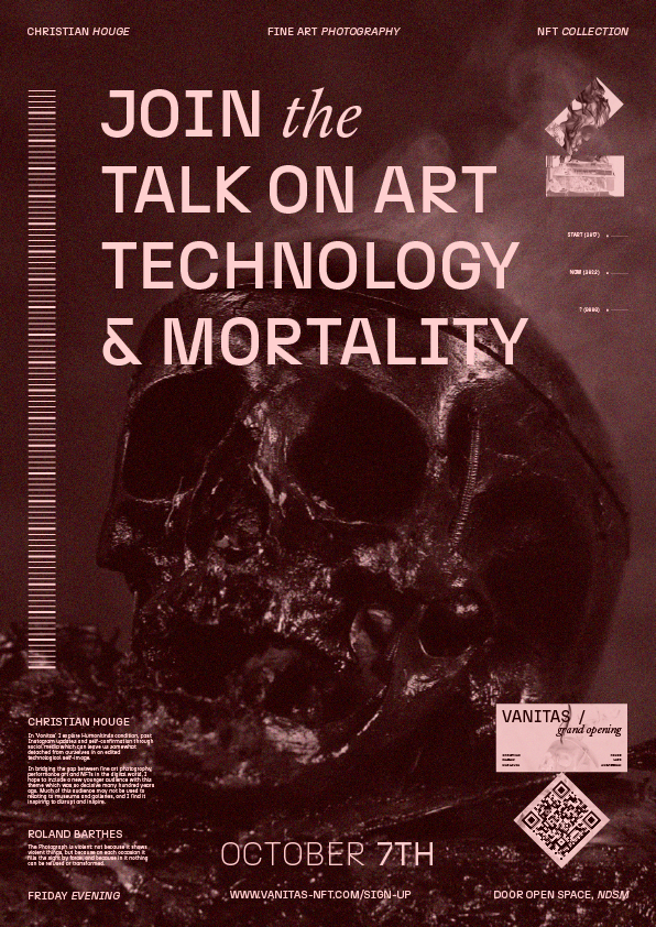 vanitas_nft's tweet photo. The #NFT space is primarily dominated by younger people with lots of #digital experience. However, if we are to make #NFTs part of the bigger artistic #ecosystem, we have to reach the audiences that might not (yet) be looking at art via digital channels. https://t.co/jTnokM4GxK
