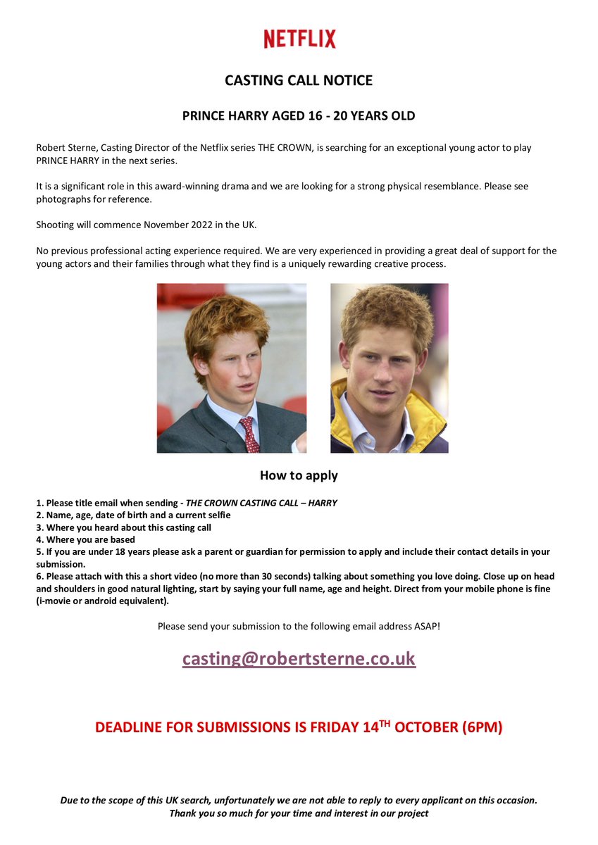 castingsfile's tweet image. #Casting