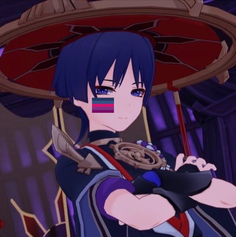 evilbiotd's tweet photo. Today’s second evil bisexual of the day is Scaramouche from Genshin Impact — extra headcanons: transmasc (headcanon bi) -🍪 https://t.co/FcORDG16B9