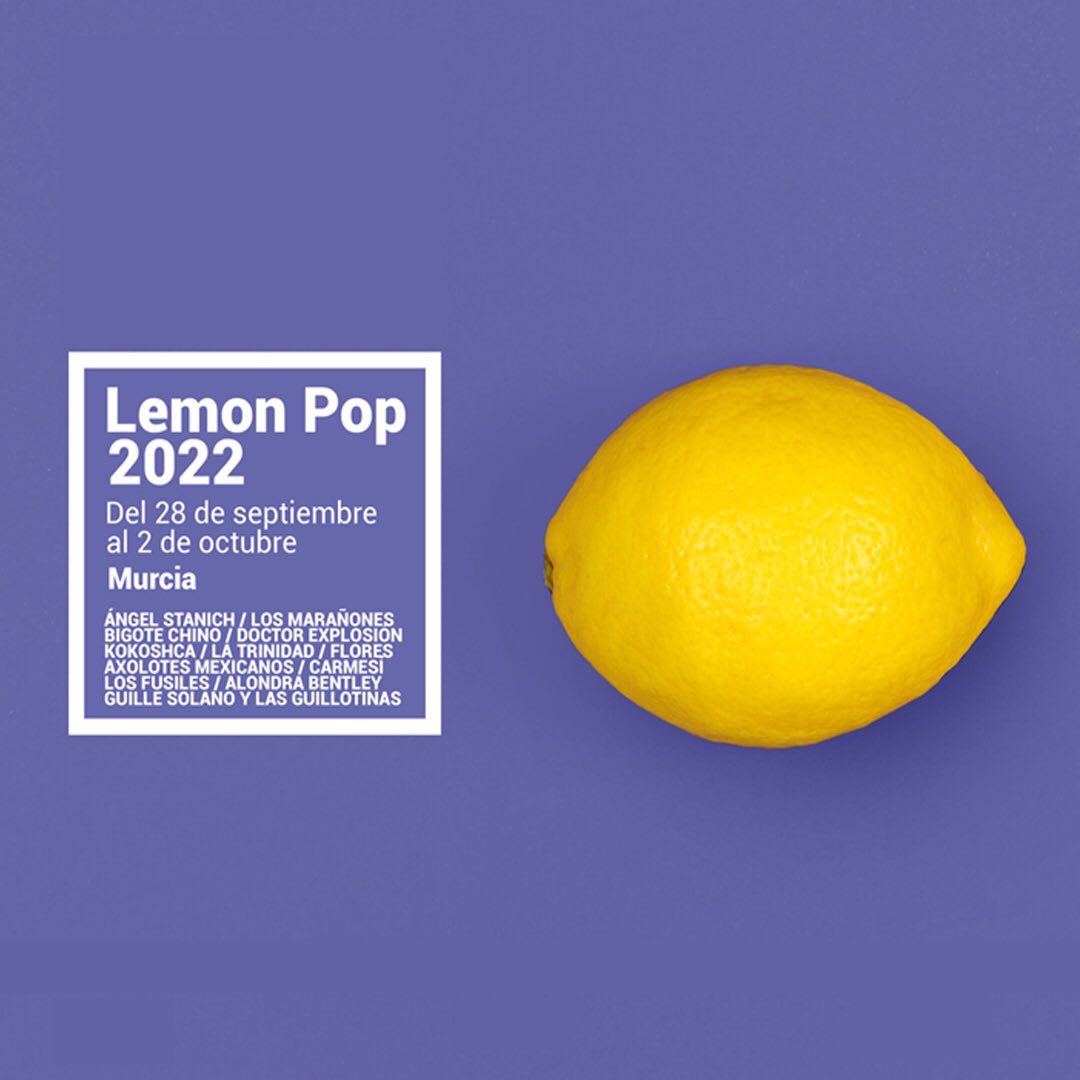 Este miércoles, 28 de septiembre, arrancamos en #LosMolinosDelRío (Proyección del docu de #LosFlechazos + concierto de <a href="/ChinoBigote/">Bigote Chino</a>) y esperamos contar con vuestra compañía toda la semana. ¡Vuelve el Lemon, vuelve el pop a #Murcia! 🍋

#LemonPopFestival #Festival #Música #Pop