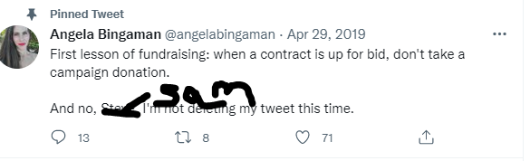 CindyWinkler's tweet photo. ~Stenger went to jail for corruption
~Page claims he's cleaned up county
~Less transparency: Eliminated entire third of Recorder/Assessor info for public research
~Took multiple donations from vendor who will get county $$ but not subject to cone of silence
#Stillcorrupt https://t.co/YiNyeh5LJU