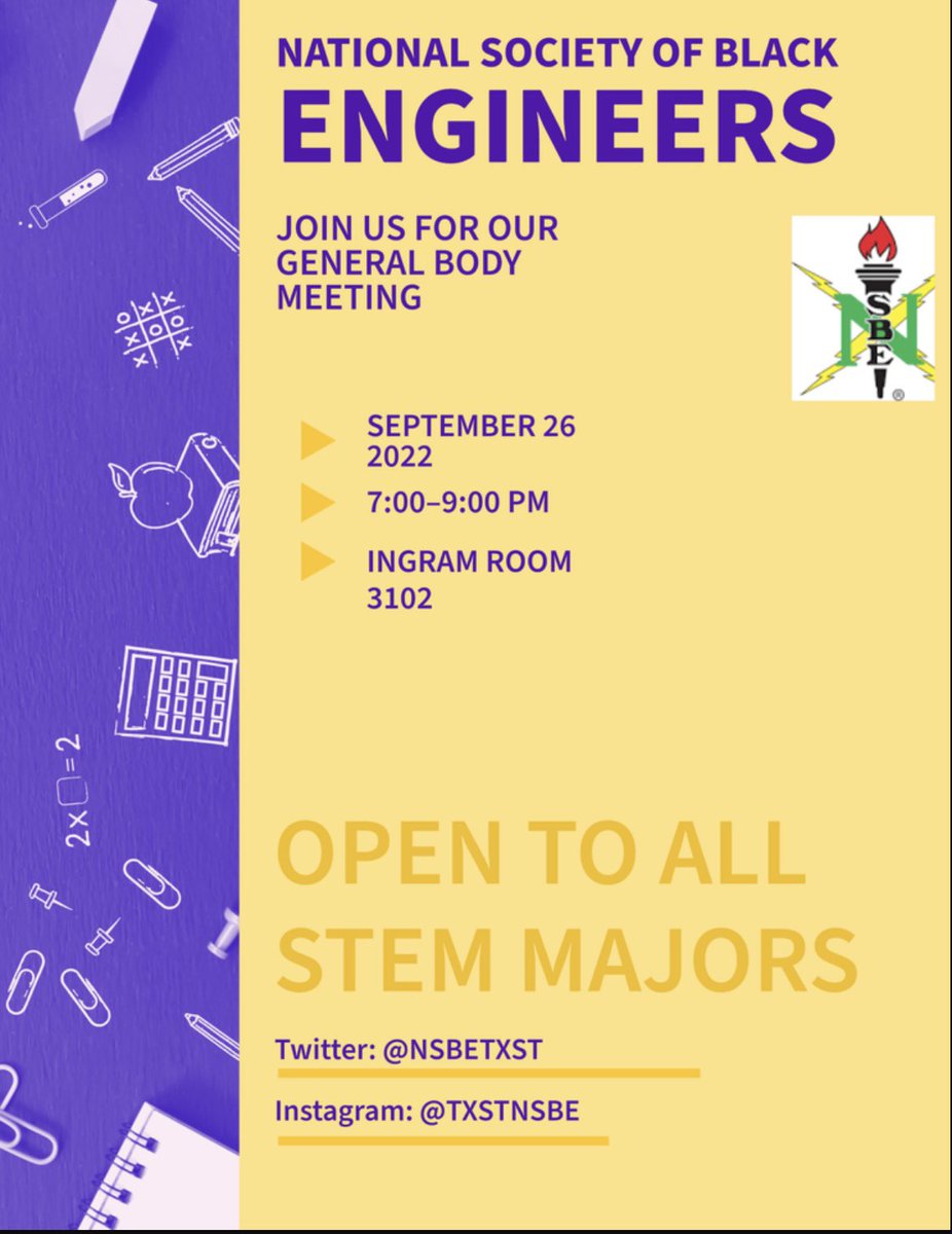 🚨🚨🚨🚨

ALL STEM MAJORS ARE WELCOMED