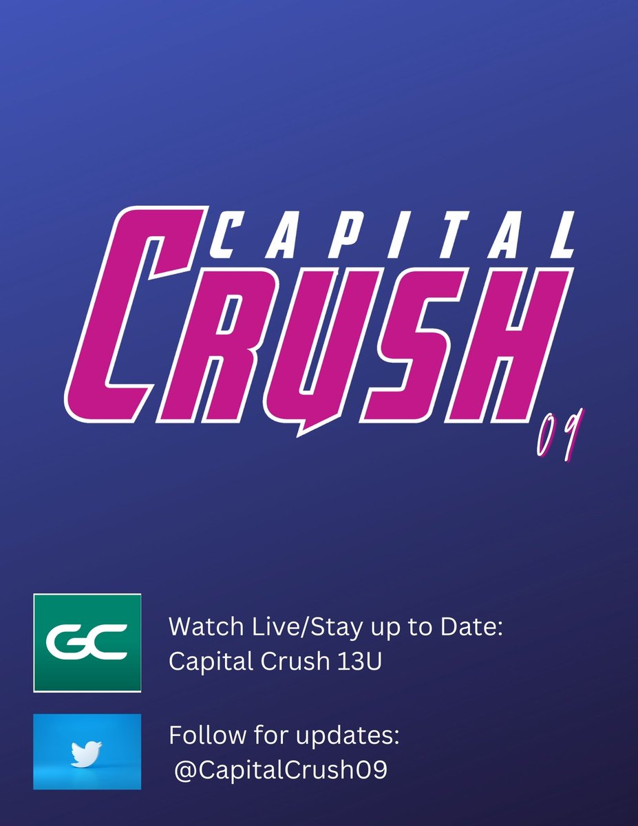 CapitalCrush09's tweet photo. Capital Crush 09 (13U) has its opening Fall tournament for the 22-23 season this weekend at the Panthers Against Cancer Tournament in York, PA!! #crushitup #capitalcrush09 https://t.co/TtOSfF9gPy