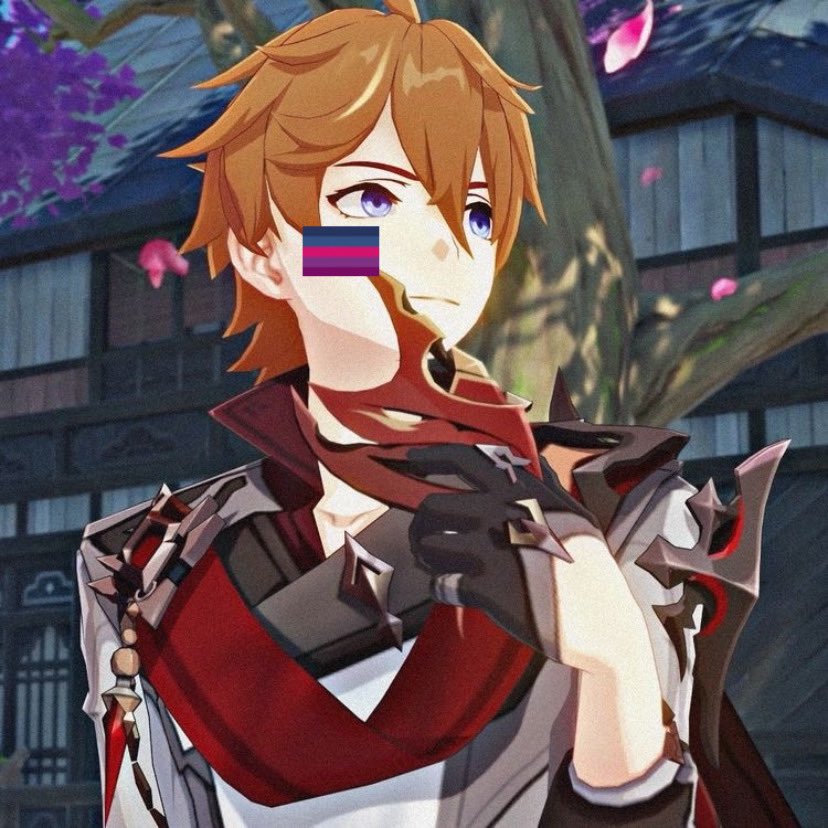evilbiotd's tweet photo. Today’s third evil bisexual of the day is Childe from Genshin Impact — extra headcanons: transmasc demiboy (headcanon bi) -🍪 https://t.co/81MroJ8zaB