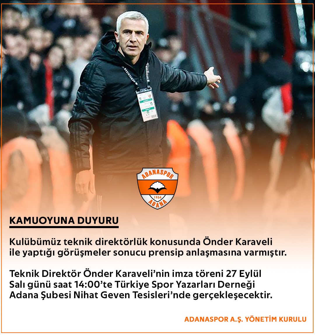 📢KAMUOYUNA DUYURU #ADANASPOR