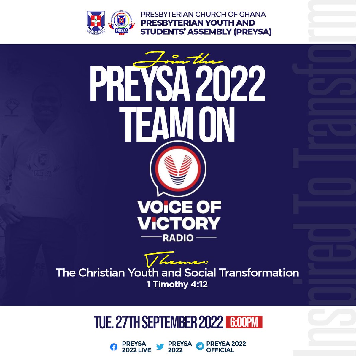 preysa2022's tweet image. TOMORROW❗❗❗

Please tune in and let's continue our media train tomorrow. 

#PREYSA2022 
#inspiredtotransform