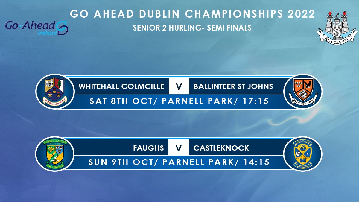 test Twitter Media - Here are the fixture details for the Go Ahead Dublin Senior 2 Hurling semi-finals. 

Full Go Ahead Hurling Semi-Final fixture details available here ➡️ https://t.co/MVEKqfdsie https://t.co/AdNIA4iUeF