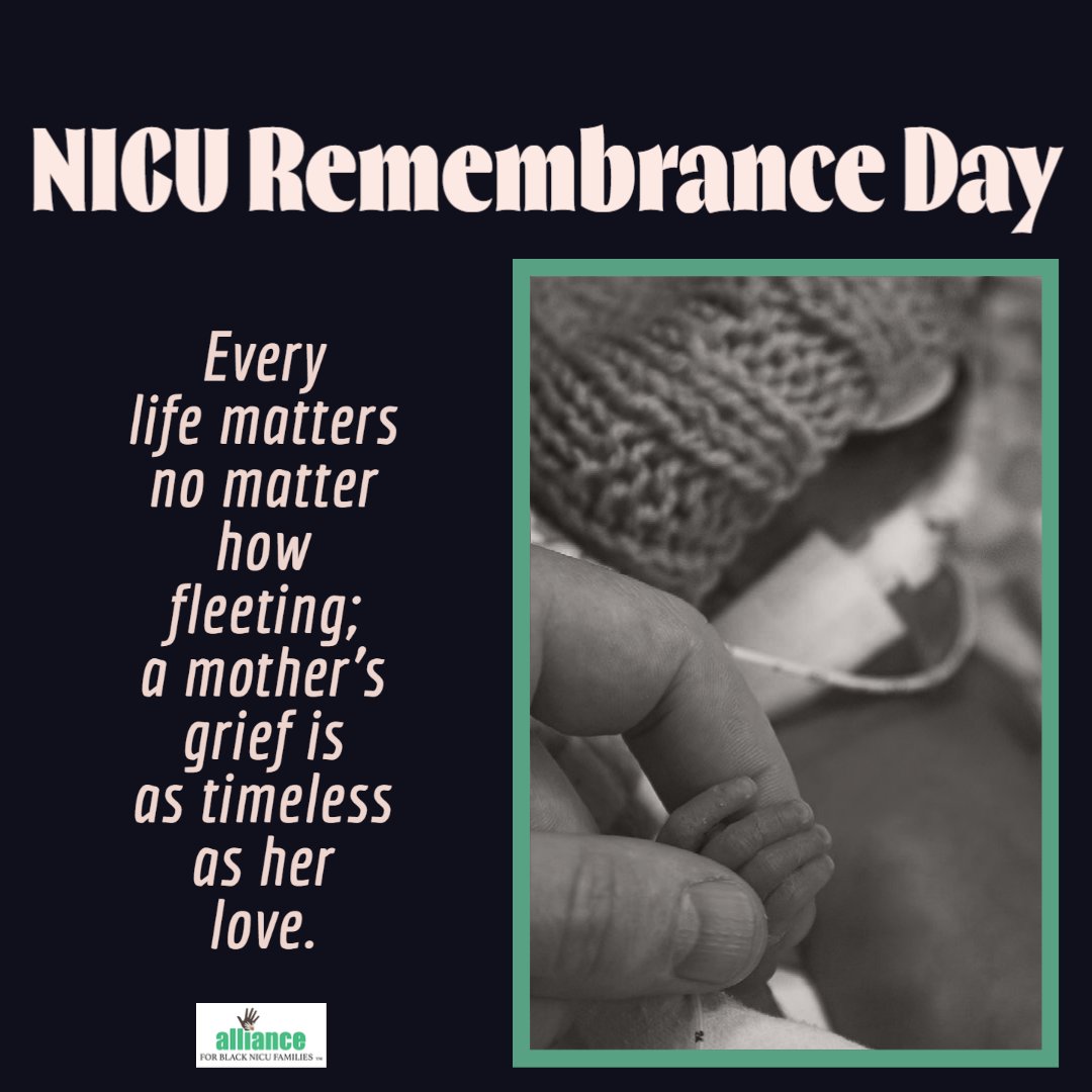 SUPPORT: Today is NICU Remembrance Day. We hold you in our heart. We remember with you.
- blacknicufamilies.org

#alliance #blacknicufamilies #nicuremembranceday #support #preemieangels #grief
