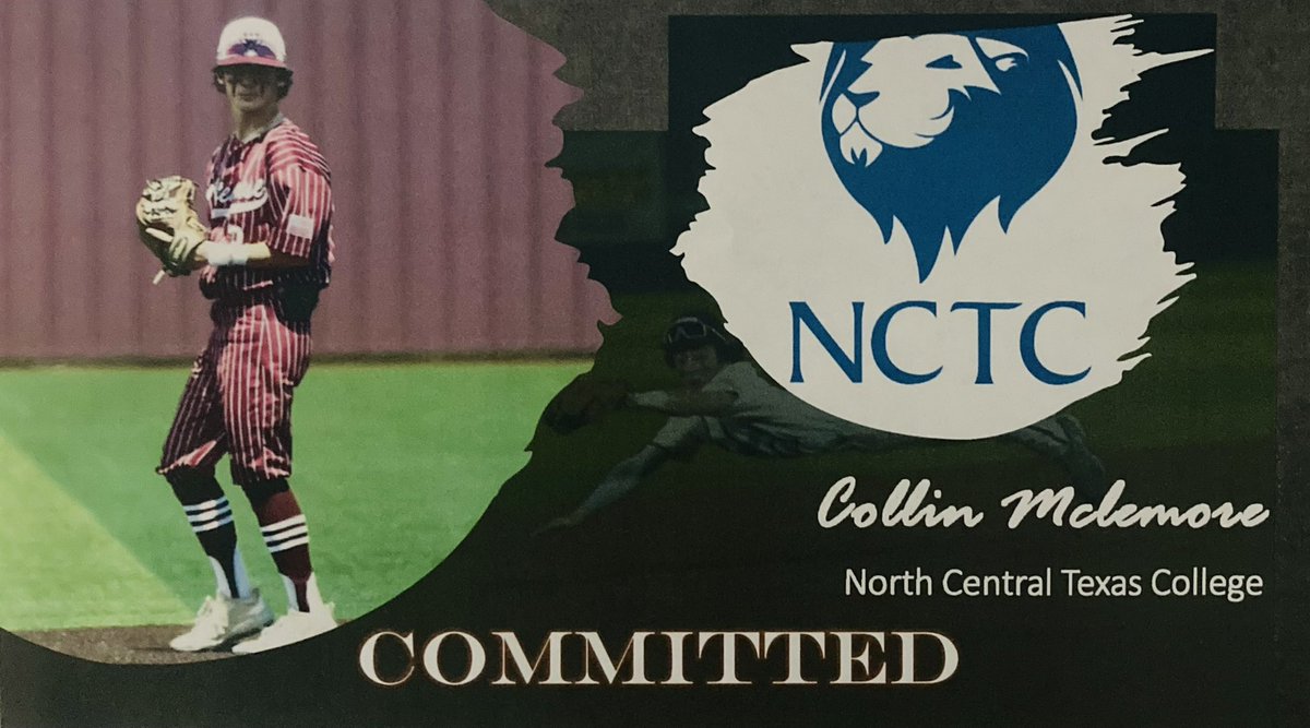 CollinMclemore's tweet photo. Happy to announce I have committed to NCTC for my baseball and academic career!! thanks to everyone that helped me along the way.#jucobandit @LandryMayo @TheDub_Baseball https://t.co/azau28uf2f