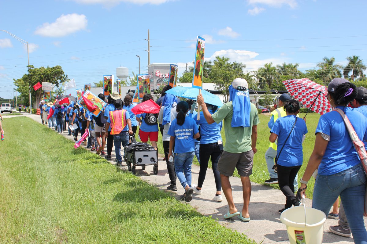 WeCount_Fl's tweet photo. Our #QueCalor campaign marched yesterday to demand #WaterShadeRest for outdoor workers! 3.4 miles for the 34+ lives we lose every year in Miami to extreme heat. Thank you to @MayorDaniella and all of our partner organizations for joining us! ¡Si se puede! ☀️ https://t.co/se8duFf66o