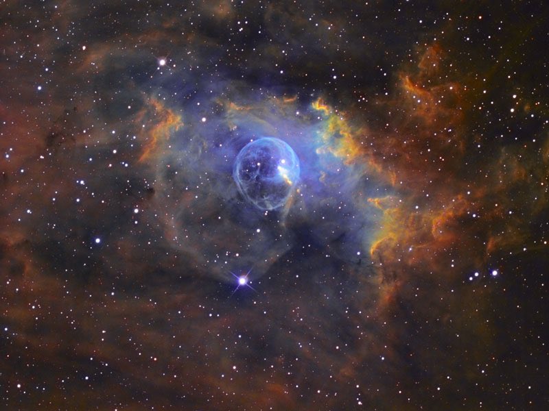 ContedeLespace's tweet photo. NGC 7635 : La Nébuleuse de la Bulle d’un diamètre  de 10 années-lumière, à titre de comparaison la distance entre le Soleil et l’étoile la plus proche de nous (Proxima du Centaure) n’est “que” de 4.22 années-lumière 

© Russel Croman (2)

#nasa #astronomy #space #photo #espace https://t.co/9D5mWLOY4s