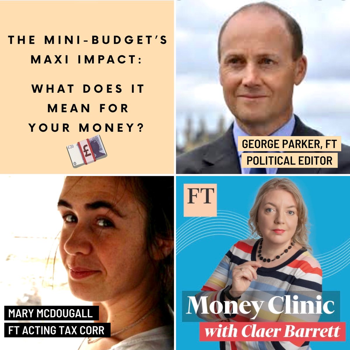 We’ve released the #moneyclinic podcast a day early due to dramatic market movements! Hear @GeorgeWParker and @marymcdougall13 opine on the collision of political ambition with market sentiment + what it means for our money: podcasts.apple.com/gb/podcast/mon… #PoundSterling #minibudget2022