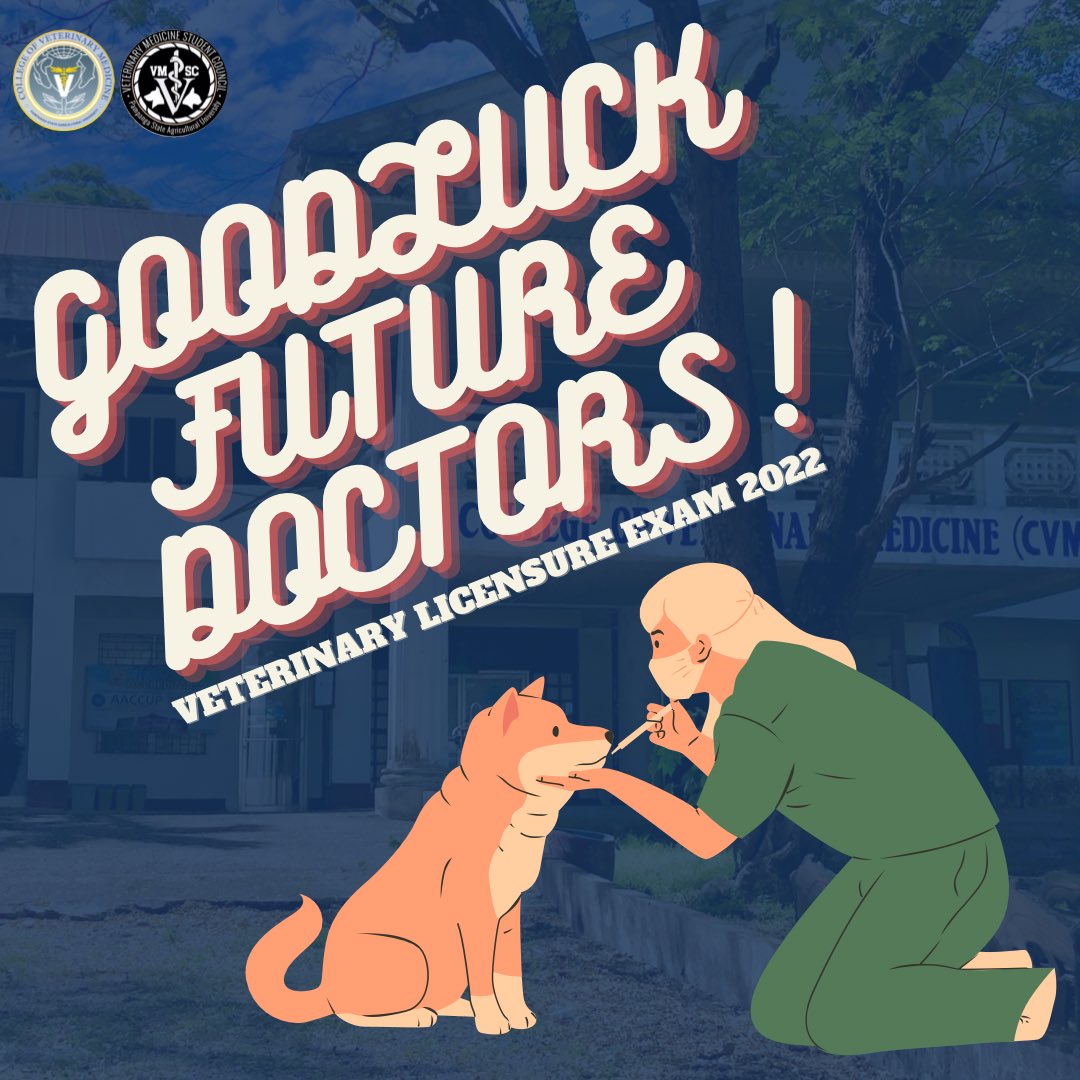 PsauVetMedSC's tweet photo. "It will never be easy, but it will all be worth it."

One step closer to your ultimate goal, docs! Goodluck to all the VLE takers, we are looking forward to celebrate your victory soon. The best is yet to come, and remember "It's always a beautiful day to save lives." https://t.co/mk3Me295hd