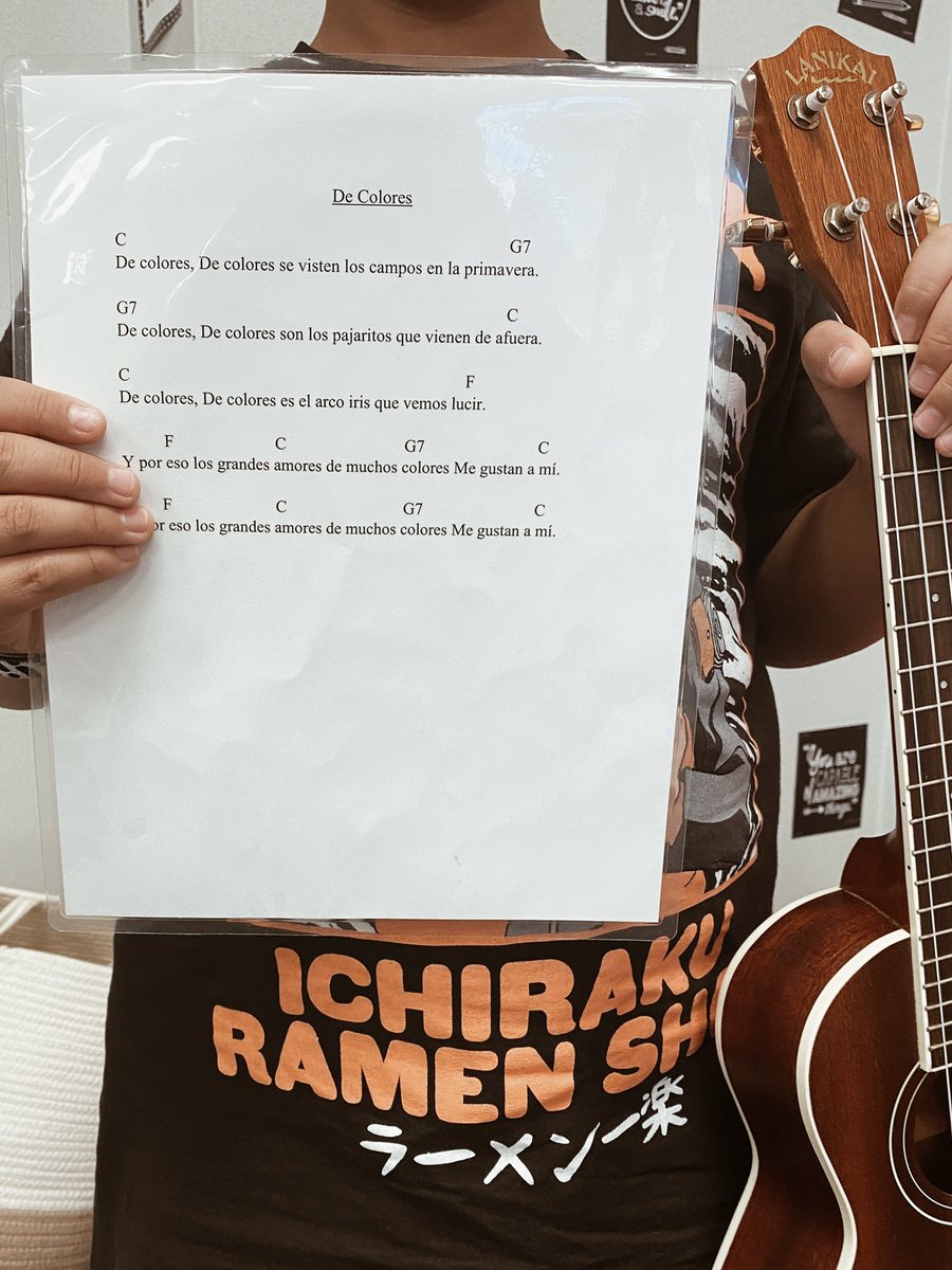 _MrsLockett's tweet image. So proud of my third grade friend! Last week he asked “Since it’s #HispanicHeritageMonth can I play De Colores for the class next week when we come to music?” Today he sang and played SO beautifully and it made my music teacher heart so happy! What a great Monday ❤️🥰#kisdfa