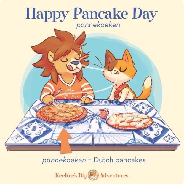 It's #NationalPancakeDay! 🥞 

🥞 Did you know...Pancakes date back to Ancient Greece?! 🇬🇷 Since then, varieties have been created around the world. 

🥞 And we do LOVE pannekoeken when visiting Amsterdam!🇳🇱 😻