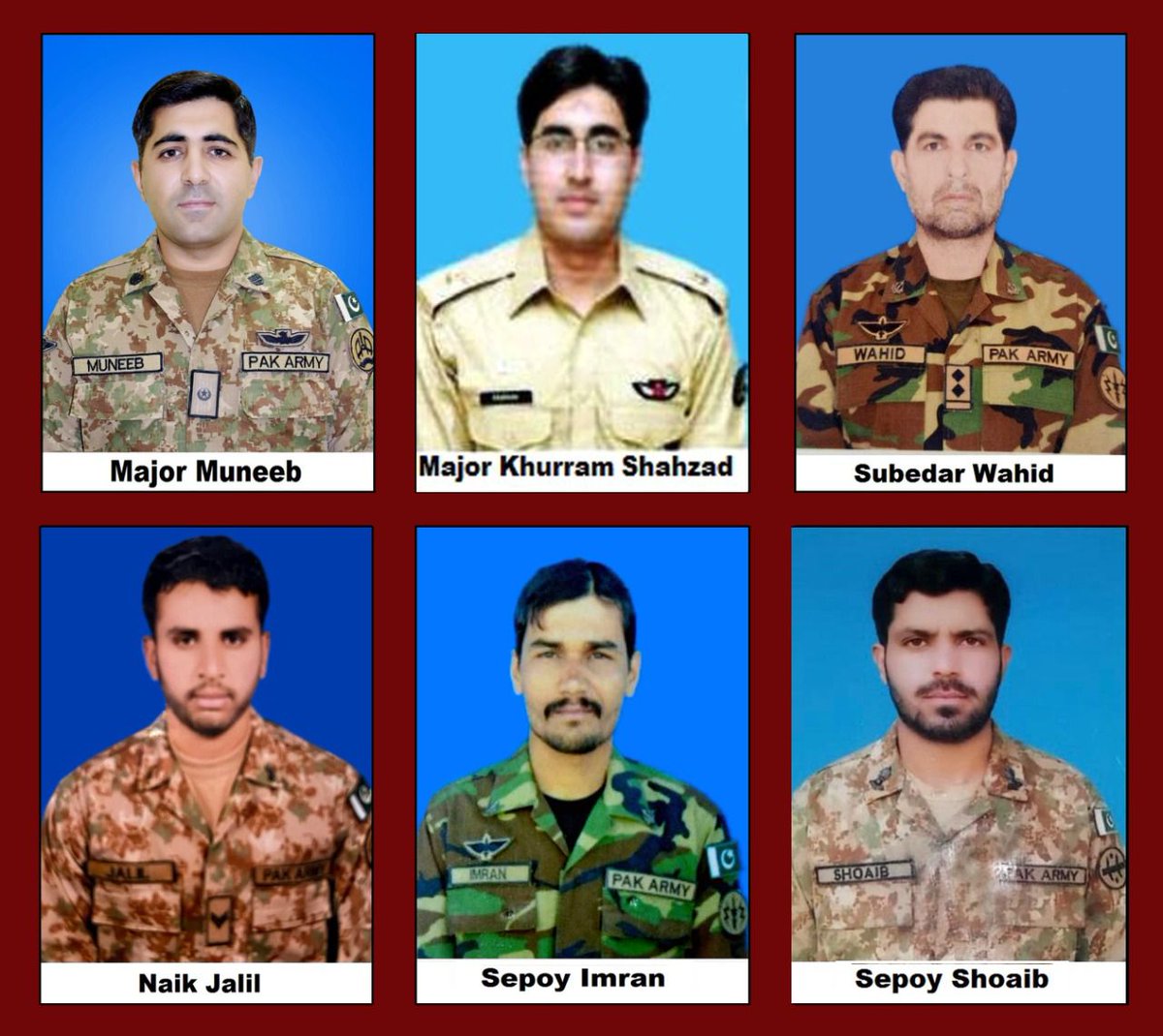 6 of our soldiers including 2 major ranked officers embraced martyrdom in helicopter crash at Harnai, Allah bless their souls https://t.co/mTt33IIgAQ