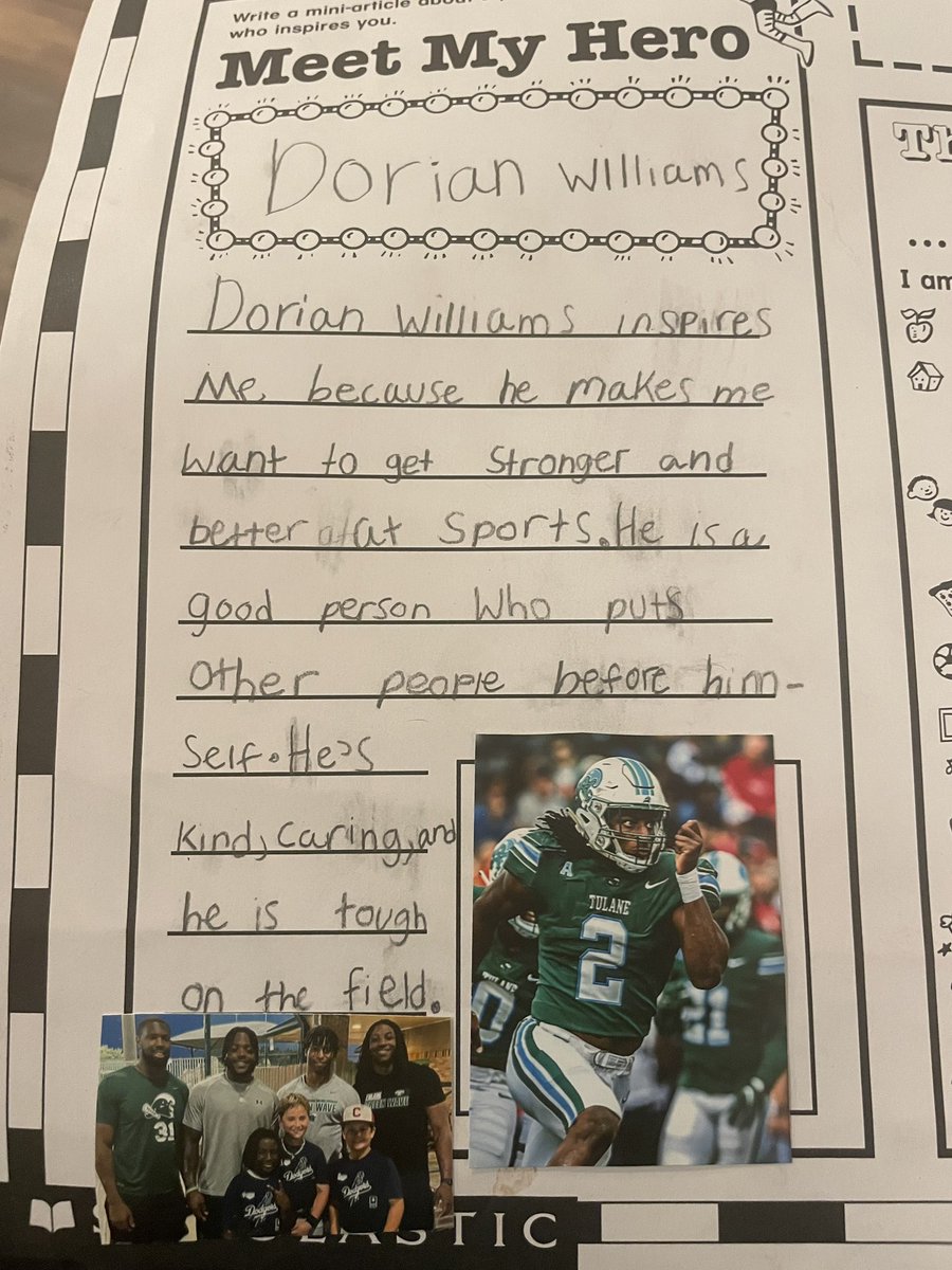 CourtneyLuquet's tweet photo. Just another example of how @dorianw24 is a #TulaneGuy! https://t.co/BLTpllIetf