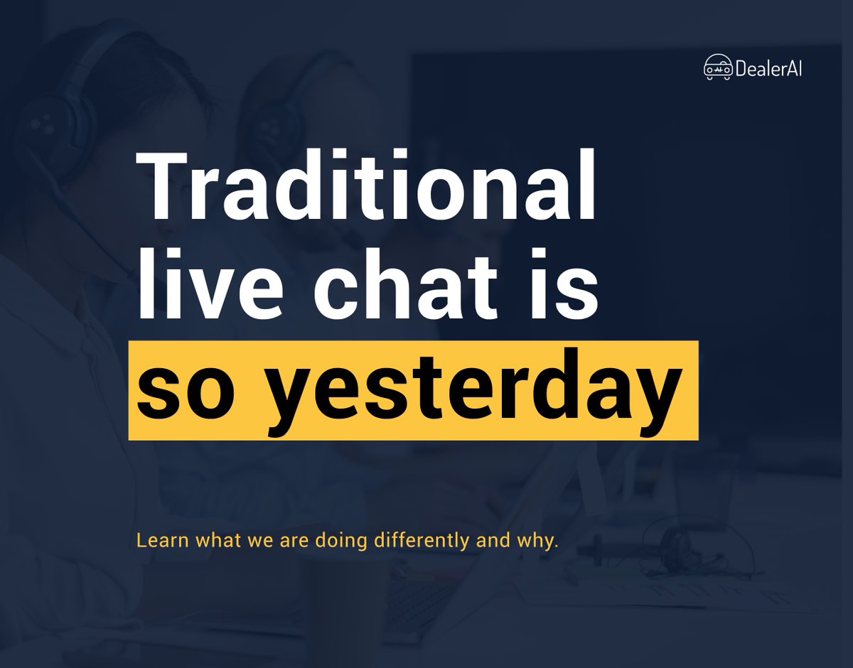 dealerai's tweet photo. #DealerAI has a new option for you โ
.
Car Dealers Automation Solutions | https://t.co/nGqIbjgWLW
.
#ai #afterhours #customersatisfaction #cardealership #dealerships #automotive #autodealer #autoindustry #artificialintelligence #aichatbot #chatbot #autotech https://t.co/pcwpuVJbEE