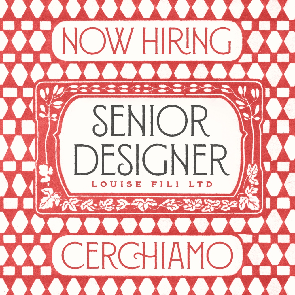 louisefili's tweet photo. Do you like lettering, package design, and gelato? We are now accepting applications for a part-time (3-4 days a week) senior designer position at Louise Fili Ltd for an opening in February/March 2023 in NYC.

For more details: https://t.co/mjqn4DS3VC https://t.co/nhzjnADuhq