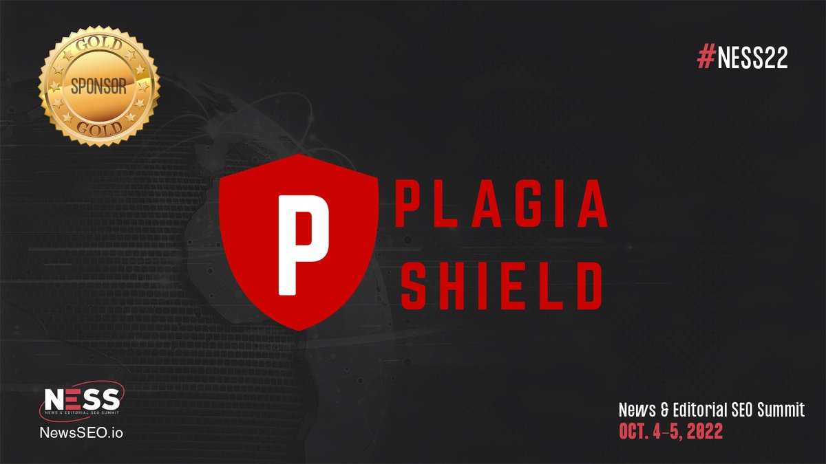 NewsSEO_'s tweet photo. We are thrilled to announce our GOLD Sponsor is 
@plagiashield for #NESS22
 
Massive thank you to the Jeremy for his support this year! 

Read all more about PlagiaShield here: https://t.co/nAguptpUGi 

#events #sponsor #thankyou https://t.co/wTn5Lot60o