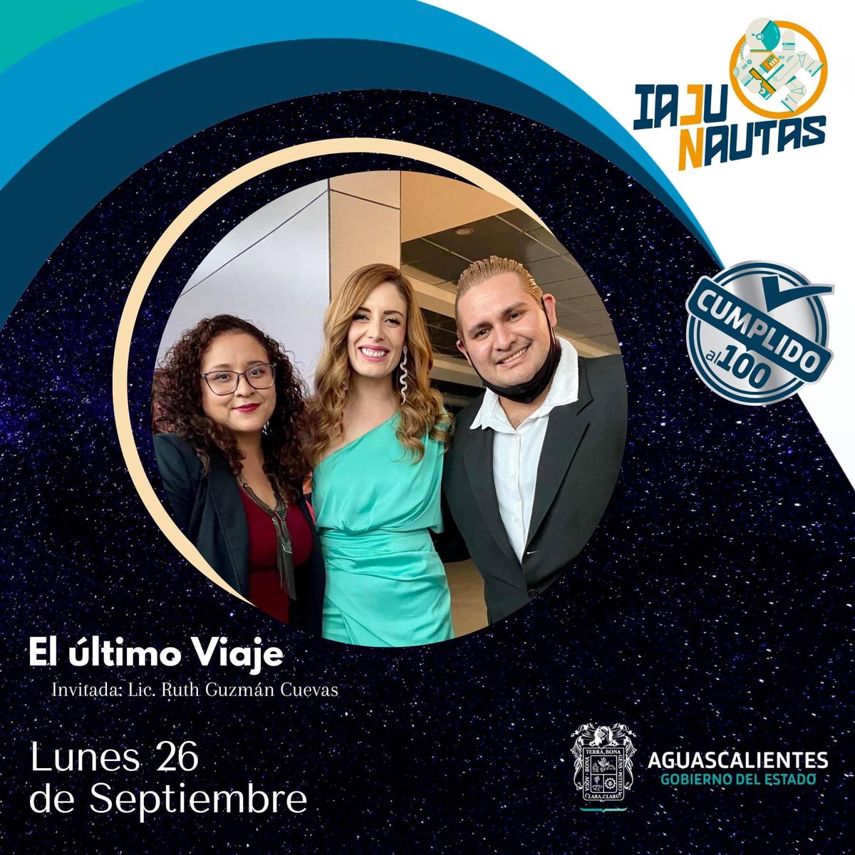 #Iajunauta acompáñanos a despegar en este último viaje 😌🚀

Haz click y conéctate en punto de las 5pm por el 92.7 FM Tu Estación, tendremos nuestro último programa con una excelente invitada Ruth Guzmán 🤩