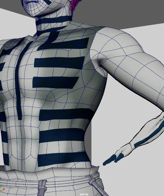 3D座 腕にょきテクスチャ途中だからシースルードスケベインナーみたいになっちゃってる 