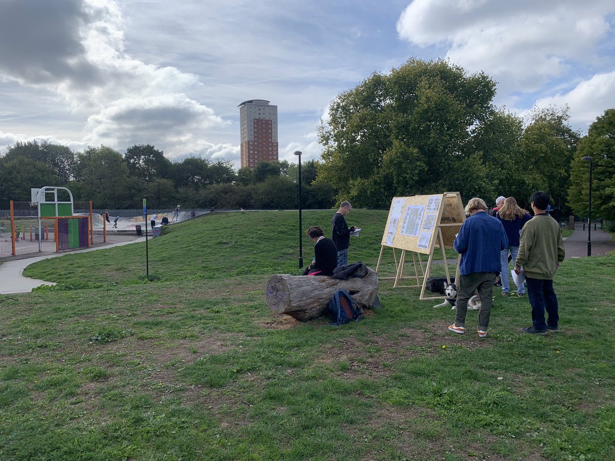 Great to see so many residents &amp; park users engaging with the #GreeningEvelyn project held this weekend in #FolkestoneGardens with <a href="/NTlovesLondon/">NationalTrustLondon</a> &amp; Wonky Architects

A project to create new parks &amp; #GreenSpaces. More events soon.

Find out more: deptfordfolk.org/greeningevelyn