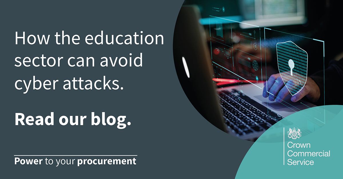 With the recent increase in cyber attacks within the education sector, read our blog for some top tips to avoid this happening to your school, college or university. crowncommercial.gov.uk/news/helping-t… #PowerToYourProcurement